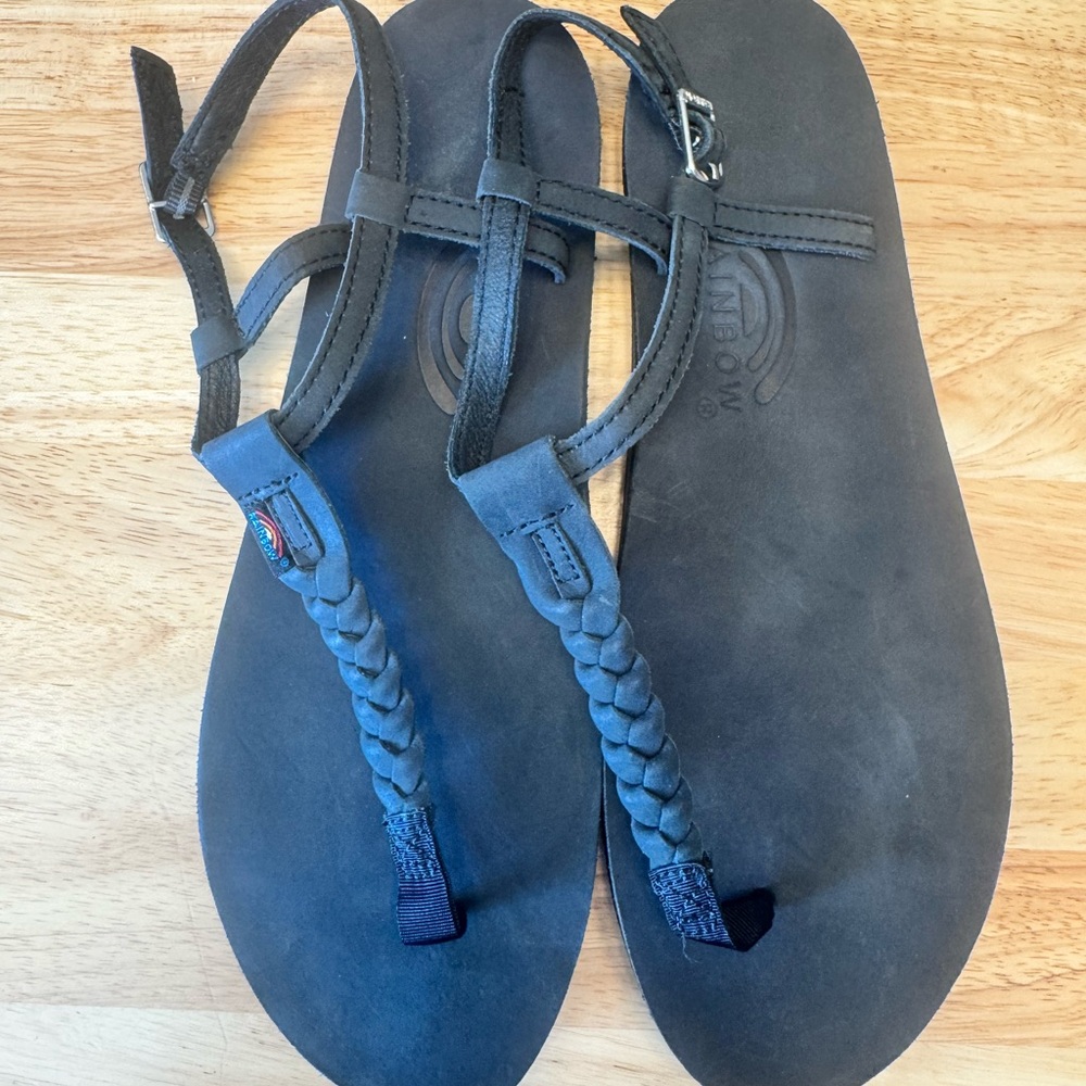 Rainbow Navy Blue Women's Sandals
